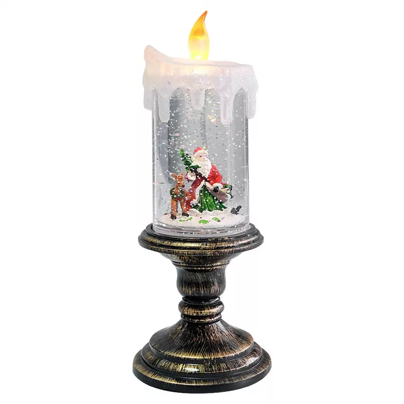 Lilin Flameless Natal Salju Globe